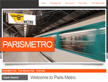 Tablet Screenshot of parismetro.com